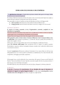 Riassunti 3 libri Storia dell'Economia e dell'Impresa