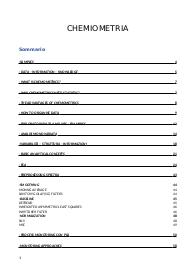 Appunti e sbobinatura corso Chemiometria, Prof. Cocchi, unimore, 2023/2024