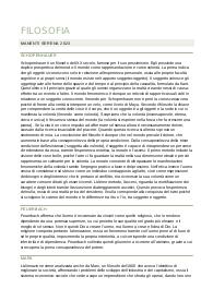 riassunto delle lezioni di 5° di filosofia - scuola superiore