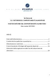 Set Domande-G2 - DISTURBI DEL COMPORTAMENTO ALIMENTARE MASTER-DISTURBI DEL COMPORTAMENTO ALIMENTARE A.A.2024