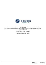 Paniere di SOCIOLOGIA DEI PROCESSI ECONOMICI E DEL LAVORO, Prof COCCO, ECAMPUS - Chiuse