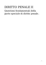 riassunti di diritto penale II parte speciale