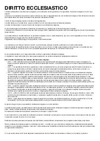 Diritto ecclesiastico e del fenomeno religioso, docente Comotti, università di Verona, anno 2022/2023