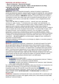 appunti di Storia della filosofia II moderna