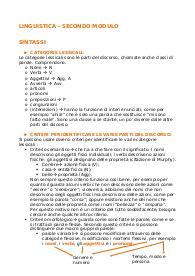 Appunti di linguistica generale secondo modulo primo anno