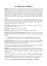 Riassunto del testo “Le forme del Mobbing”
