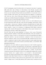 DEWEY E L'ATTIVISMO PEDAGOGICO