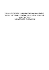 Risposte chiuse paleografia aggiornate 2023 uniecampus