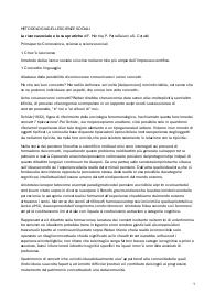 Riassunti Metodologia delle scienze sociali, prof Salvini, UniPi, 2024