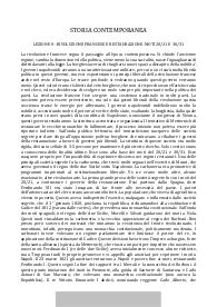 Compendio di storia contemporanea