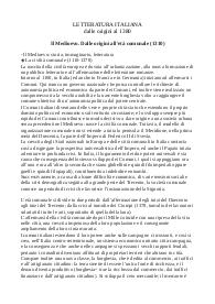 Riassunti completi di tutta la Letteratura italiana