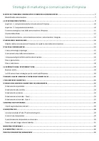 Appunti di Strategie di marketing e comunicazione d'impresa