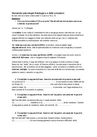 Domande psico fisiologica e delle emozioni Iacobacci