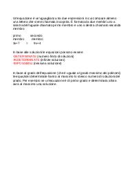 LE EQUAZIONI, LE BASI