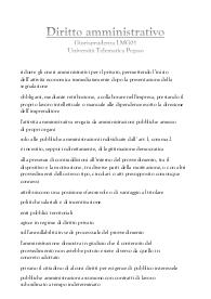 Diritto amministrativo - Giurisprudenza LMG01 - Telematica Pegaso