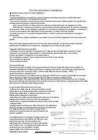 Riassunti Politica Economica e Finanziaria
