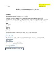 Elaborato 2 Ingegneria Ambientale tipo K