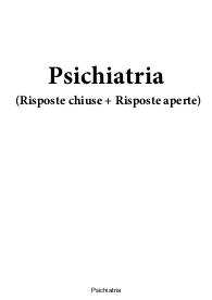 Psichiatria - Paniere eCampus