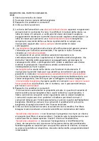 "Riassunto ""Manifesto del partito comunista"""