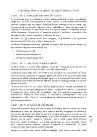 Risposte aperte medicina fisica e riabilitativa aggiornate 2023