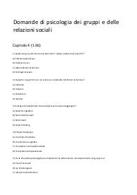 Domande test psicologia dei gruppi