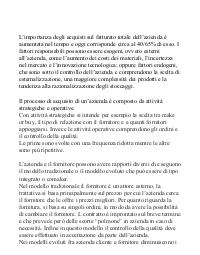 Riassunto del processo di gestione degli acquisti