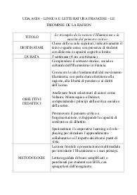 UDA AO24 – LINGUA E LETTERATURA FRANCESE - LE TRIOMPHE DE LA RAISON