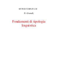 Fondamenti di tipologia linguistica