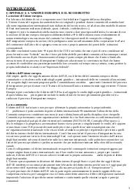 Riassunti Diritto dell'Unione europea