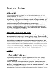 appunti su Crepuscolarismo e Corazzini
