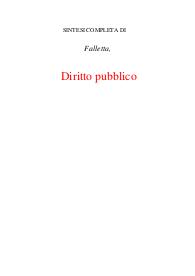 Diritto pubblico Falletta