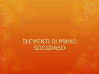 Elementi di Primo Soccorso