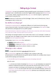 Appunti di Antropologia Sociale