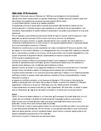 Riassunti D’Annunzio