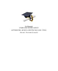 Paniere STORIA DEL TEATRO ANTICO Fiorentini Leonardo Ecampus