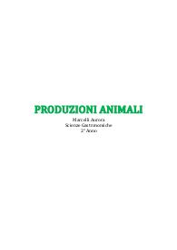Produzioni Animali Appunti