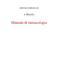 Manuale di farmacologia