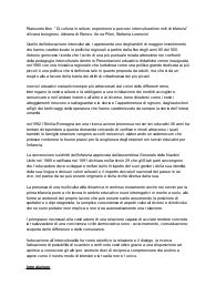 Riassunto del libro “Di cultura in culture” di Pileri, Bolognesi, Lorenzini, Di Rienzo.
