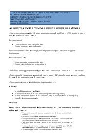 Alimentazione e tumori ( C.i. scienze della dietistica applicate alla prevenzione ed educazione alimentare)