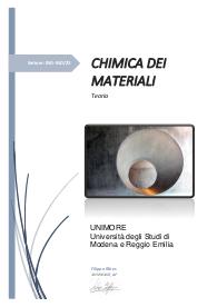 Chimica dei Materiali - Nozioni di base sui materiali da costruzione