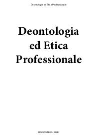 Deontologia ed Etica Professionale - Paniere eCampus