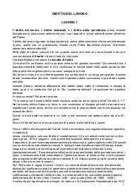 Appunti di tutte le lezioni di diritto del lavoro del PROF. MARTONE