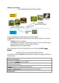 Appunti di BOTANICA SISTEMATICA terza parte, prof Domenico Gargano, 2024