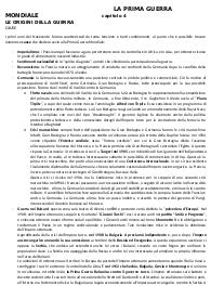 La Prima guerra mondiale (cause+conflitto)