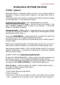 Appunti completi storia delle dottrine politiche