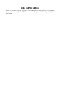 Biochemistry Notes, BM2, Prof. Dupont, UNIPD 2024