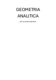 Definizioni e formule di Geometria Analitica per le superiori