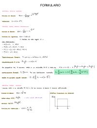Formulario Statistica