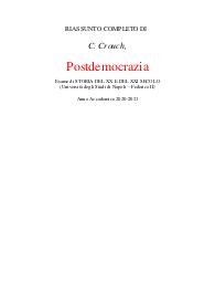 C. Crouch, Postdemocrazia