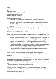 Marx (riassunti per la maturità)